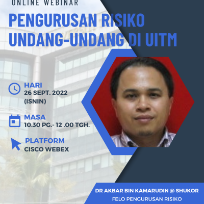 Webinar Pengurusan Risiko Undang-Undang di UiTM